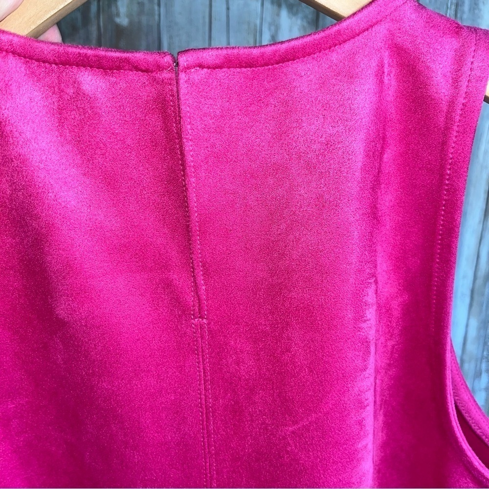 Ann Taylor Pink Suede Sleeveless Blouse - Picture 5 of 6